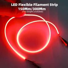 6pcs LED Flexible Filament Strips, 130mm/300mm Size Options, Red Light, Warm Color Temperature, DIY Design, DC3V Power Supply (Battery Not Included), Essential For Birthday Party, Christmas Holiday Atmosphere!