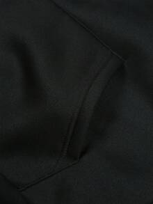Sudadera con capucha para hombres con estampado gráfico "OX7 NIRO AMBITION" - Sudadera casual negra, cómoda y elegante para otoño e invierno, ropa para todas las estaciones |   Sudadera con Capucha Gráfica Audaz |   Sudadera de Ajuste Cómodo - Negro - Ver 5