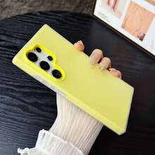 1 Ốp lưng điện thoại di động 2 trong 1 hình Macaron màu thạch dễ thương tương thích với Samsung Galaxy S25, S24, S24 Plus/S24+, S24 Ultra, S24 FE, S20, S21, S22, S23 và tương thích với iPhone 11/11 Pro/11 Pro Max/12/12 Pro/12 Pro Max/13/13 Pro/13 Pro Max/14/14 Pro/14 Pro Max/15/15 Pro/15 Pro Max/16/16 Pro/16 Pro Max, 16E có ốp lưng silicon chống sốc và bám dính theo tiêu chuẩn quân đội - Màu vàng - Xem 5