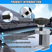 Car Wiper Arm Removal Tool, Steel Windshield Wiper Arm Puller With Adjustable Kb, Universal Automotive Quick Disassembly Hand Tool Accessories For Car SUV Truck (1PC) - 1Pc - 查看 10