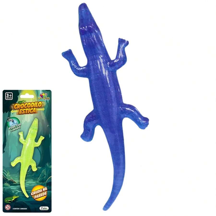 Crocodile Stretch Sticks To The Wall Elastic And Soft New - Màu xanh lam - Xem 1