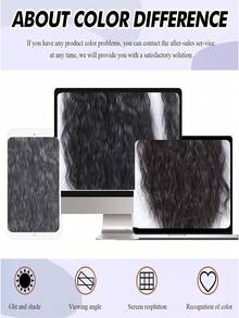 Long Curly Ponytail Extension 32 Inch Black Color Wrap Around Clip In Hair Synthetic Fiber For Women Daily Use(Straight Curly) - Black - View 8