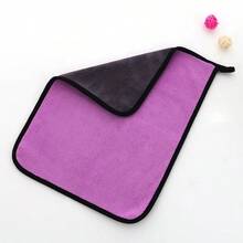 Car Absorbent Coral Fleece Rag Microfiber Towel Oversized Pet Thickened Towel Daily Necessities