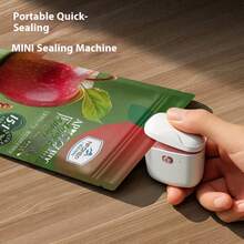 1 Snack Packaging Bag Sealing Machine, Built-In Lithium Battery USB Charging Small Household Sealing Machine, Portable Mini Sealing Machine For Picnics And Outings, Hand Pressure Plastic Sealing Machine, Plastic Bag Sealing Tool, Suitable For Resealing Potato Chip Bags, Biscuit Bags, Snack Bags, With Built-In Magnetic Suction Function, Comes With A Charging Cable, Very Suitable For Family And Travel Use