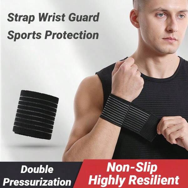 Verstellbare elastische Bandage Hand Sport Handgelenkband Gym Handgelenkstütze Wickel Karpaltunnel Sport Fitness Armschienen Gurt Dehnbar