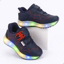 Club Happy Calcados Children's Tennis Shoes For Boys Spider Shoes 23 To 27 - Màu xanh hải quân - Xem 2