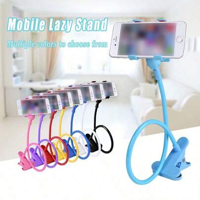 极简主义灵活鹅颈式手机支架，单件装，可折叠，桌面支架，适用于直播，低角度倾斜设计，简约风格，方便直播和室内/室外拍摄，春季礼物