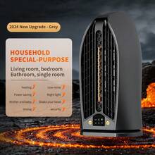 1 pièce Radiateur électrique portable oscillant automatique 1200W pour bureau/dortoir/voyage, chauffage rapide par PTC, puissant souffleur d'air chaud pour usage domestique - Prise de type UE C (220-240 V) - Voir 13