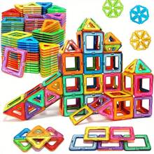 Children's Magnetic Building Blocks Set - Creative DIY Assembly Toy, Enhances Hand-Eye Coordination, Promotes Brain Development, Suitable For Boys And Girls, STEM Creative/Educational Toy, Suitable For 3-6 Years Old Children, Holiday Birthday Gift - Multicolor - View 1