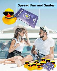 Cruise Duck Tags Set Includes 20 Cruise Rubber Ducks Cruise Ships 20 20 Cruising Duck Card 20 Rubber Bands Cruise Ducks Hiding With Tags Cruise Game Party - 1 - View 3