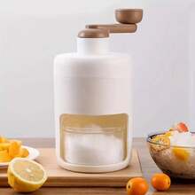 手动碎冰机，小型家用冰粉机，冰淇淋魔法冰粉机，磨冰机，白色喇叭形 - 白色 - 查看 11