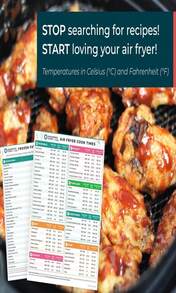 Cathy Yoder'S Air Fryer Cheat Sheet Set, Air Fryer Accessories, AirFryer Cooking Guide Magnetic Cheat Sheet, AirFryer Cook Times Chart Magnet With Temperature, Internal Food Temp For 80+ Popular Foods - 白色 - 查看 7