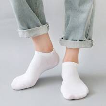 100 件/80 件极简主义吸湿排汗抗菌低帮男女运动防臭袜子，牛奶图案，超值装，春夏秋季男女通用休闲纯色短袜，轻便，透气，防滑，低帮，休闲，尼龙（针织面料 - 有趣，古怪，舒适的日常穿着袜子，适合运动，居家和休闲，适合所有男女中筒袜，黑色，灰色，白色 60 件/50 件/40 件/30 件/20 件/18 件/10 件/8/6/4/2 件 - 黑色 - 查看 3
