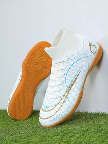 男士足球鞋，专业高帮足球鞋，室内五人制训练鞋