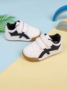 2025新款童鞋，女童运动鞋，男童休闲运动鞋，幼儿软底学生版，简约设计 - 白色 - 查看 5