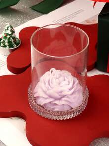 1 pièce/1 set Bougie rose, convient pour mariage, anniversaire, fête, Noël, banquet, décoration de vacances, bougies sans fumée/décorations de souvenirs, souvenirs d'anniversaire, cadeau, bougie parfumée mignonne, le meilleur cadeau pour les amis et la famille.