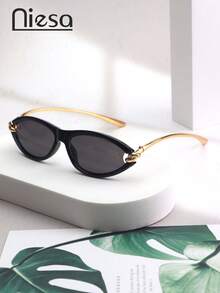 1 Pair Women's Cat Eye Knotted Leg Chain Fashion Glasses, Leopard Print Bohemian PC (Polycarbonate) , Suitable For All Seasons - Multicolor - View 7