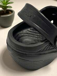 CLOGGS F.W. Sandalias Clogg Tipo zueco con cinta de ajuste al talón para Bebé Cómodas Antideslizantes playa o baño - Negro - Ver 4