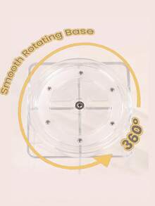 1个透明饮料包收纳盒，桌面旋转茶包咖啡分隔收纳盒，可重复使用的咖啡站、橱柜、食品储藏室、台面、办公室、厨房、化妆品盒收纳盒。
