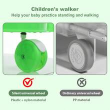 Height Adjustable Zigzag Walker - Green - View 9