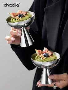 choxila 1个不锈钢甜点杯，冰淇淋杯，甜点碗，高脚杯，下午茶布丁零食糖果甜点杯，可爱盘子，烛台，适用于派对/节日/庆典/家庭聚会/婚礼/斋月/宰牲节 - 甜點碗 - 查看 11