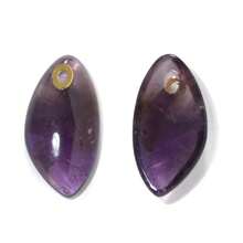 Natural Crystal Titanium Steel Oval Eye Shaped Pendant, DIY Jewelry Necklace Accessory