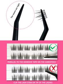 PALM LASHES 1pc Nano-Coated Non-Stick Stainless Steel Curved Tip Tweezers, Suitable For Self-Adhesive/Press-On Eyelash Extensions, Eyelash Extension Tool, (Black) - Black - View 6