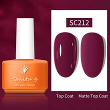 Tonitu g. Tonitu G 7ml Gel Nail Polish – Pink Purple Red Soak-Off, UV/LED Curing, Semi-Permanent Gel Polish For Autumn And Winter Manicure At Home Salon & Nail Art, Gift For Women