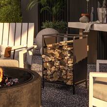 Firewood Racks - Musta - Näytä 2