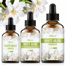 Hllozzi 30/60ml/100ml White Musk Essential Oil, Aromatherapy Bath Relaxation Oil, DIY Fragrance, Soap And Candle Making, Compatible With Diffuser, Portable Design, Suitable For Home, Office, Outdoor, Car And Other Occasions, Ideal Holiday Gift - White Musk - View 3