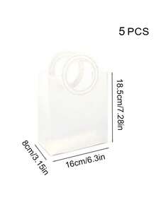 1pc Hand-Held Gift Bag, Frosted Gift Packaging Bag, Hand-Held Shopping Bag, Large-Capacity Gift Bag, Holiday Essentials, Suitable For Parties, Birthdays, Weddings, Festivals, Etc., Is A Perfect Choice For Gift Giving, Holiday Gifts.