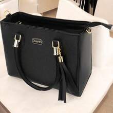 Wholesale Medium Crossbody And Hand Bag With Adjustable Crossbody Cheap Launch - 黑色 - 查看 4