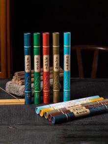 1 pieza de aproximadamente 40 palitos de aromaterapia natural, equipados con sándalo, áloe, águila, lavanda, rosa, jazmín, té verde, fragancia de seda, adecuados para el hogar, el templo, la oficina, el dormitorio, el baño