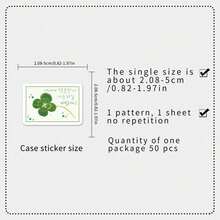 50 Clover Ins Wind Graffiti Stickers Personality Hot  Small Fresh Goo Card Decorative Water Cup DIY Stickers, Halloween, Back To School Label Processing Stickers