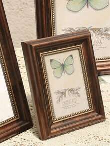 1pc Retro European Style Photo Frame Decorative Photo Frame, 5 Inches, 6 Inches, 7 Inches, 8 Inches, 10 Inches, A4 Size, Photo Display Frame, Horizontal And Vertical Dual-Purpose Photo Frame, Suitable For Desktop And Wall Display, Office And Home, Living Room, Bedroom Decoration, Wedding, Valentine's Day, Christmas