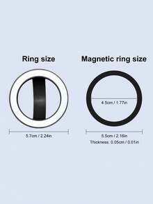 创意硅胶磁性手机支架，液态硅胶磁性指环握把，磁性手机支架，强力磁性指环握把防摔防滑兼容 、Android 手机，生日、家人、朋友礼物手机指环支架手机握把 - 彩色 - 查看 9