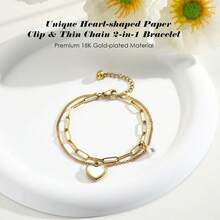 Charm Bracelet For Women Teen Girls, Verse Bracelet Stainless Steel 18K Gold Plated Bracelet Love Pendant Link Chain OT Clasp, Birthday Christmas Jewelry Gift For Mother Her - 3金2 - 查看 6