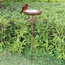 1pc European Retro Cast Iron Bird Feeder For Courtyard, Villa And Garden. Rust And Oil Resistant. Dual-Use Outdoor Decoration For Wild Birds. Observatory, Wedding Festival Decoration. Practical Gift For Bird Watching Enthusiasts. - Multicolor - View 2