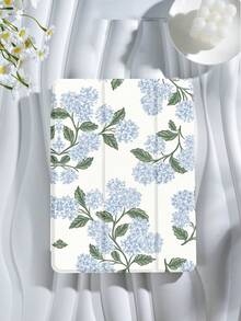 Blue Embroidered Ball Pattern Tablet Protective Case, Compatible With IPad 9.7/10.2/10.5/10.9/12.9/Pro 11, 10th Generation, Compatible With Samsung Galaxy Tab S6 Lite 10.4-Inch, Compatible With Kindle Paperwhite 12th Gen 2024, Kindle (11th Generation) 2022 Version, Kobo Clara Color, Soft Fall Protection, Smart Stand/Automatic Wake-Up/Sleep