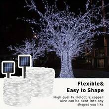 Lumină solară LED pentru exterior, impermeabilă, cu șir de lumini de Crăciun și Halloween, feston, lampă LED pentru grădină, consumabile pentru petrecere