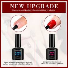 LIMEGIRL Set di smalti gel natalizi LIMEGIRL da 8 ml: 6 colori natalizi - verde, bordeaux, rosso, oro, argento. Set di smalti gel natalizi con base e top coat, adatto per donne e ragazze per arte di unghie, manicure, design unghie fai-da-te in salone