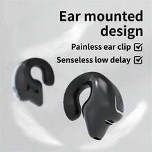 Tai nghe không dây kẹp Buluoli V5.3 - Tai nghe dạng mở với micro HD, âm thanh stereo, điều khiển âm lượng, pin lithium sạc lại được, phù hợp cho máy tính bảng và thể thao, đeo thoải mái và không gây đau tai. - Nhiều màu - Xem 11