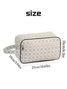 Nueva bolsa de tocador con estampado floral portátil, organizador de viaje de negocios, bolsa de maquillaje de gran capacidad para llevar en la mano, adecuada para el trabajo, los viajes, compacta y conveniente de transportar