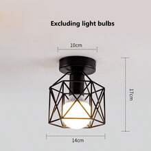 Nordic Minimalist Post-Modern Balcony Light, Corridor, Hallway, Foyer, Entryway, Wardrobe Room Personalized Ceiling Light - Multicolor - View 5