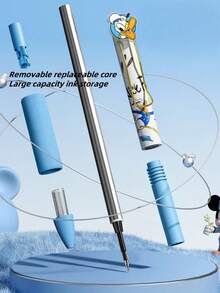 Disney 4 piezas Bolígrafos de bola con diseño de Mickey Mouse, tinta negra suave para oficina, escritura y firma