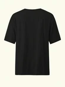Custom Bootleg Rap & Personalized Photo T-Shirt. 90s Vintage Casual Top, Perfect Gift For Weddings, Parties And Birthdays - Black - View 4