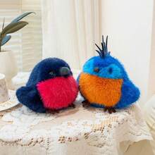 Cute Realistic Plush Bird Doll Desk Companion Doll, Home Living Room Bedroom Study Desk Companion Stuffed Doll, Macaw, Kiwi, Owl, Flying Bird Figurine, Children's Birthday Gift, New Year Gift - 12cm - View 4