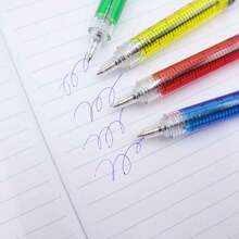 قلم حبر بشكل إبرة حقن عشوائي الألوان، قرطاسية للطلاب والمكتب، قلم توقيع - متعدد الألوان - مشاهدة 8