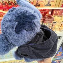 36厘米/14.71英寸迪士尼史迪奇连帽毛绒玩具，卡通人物填充玩偶，家居装饰配件，节日和生日礼物 - 藏蓝色 - 查看 9