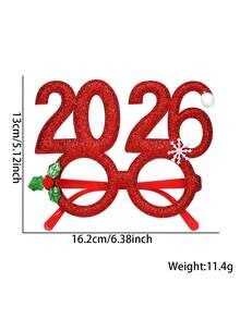 1 pièce Lunettes en papier avec motifs Père Noël, sapin de Noël, renne. Lunettes de Noël, accessoires photo, décorations de Noël - Hiver, Nouvel An, Lunettes de Noël 2026. Lunettes de fête de Noël créatives et originales, accessoires photo pour le Nouvel An, fournitures de fête et d'événement, accessoires de fête